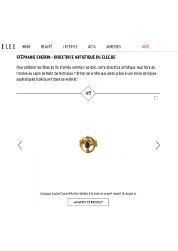 My Louise ring in the ELLE Belgique