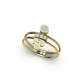 bracelet eternal kô - or jaune et diamants et perles