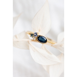All Together Now ring - 18k recycled gold, diamonds & sapphires