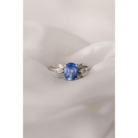 Libellulea ring - 18k gold & blue sapphire