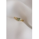 Flower ring - 18k gold, morganite and diamonds