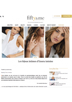 Enora Antoine on Fifty and me magazine